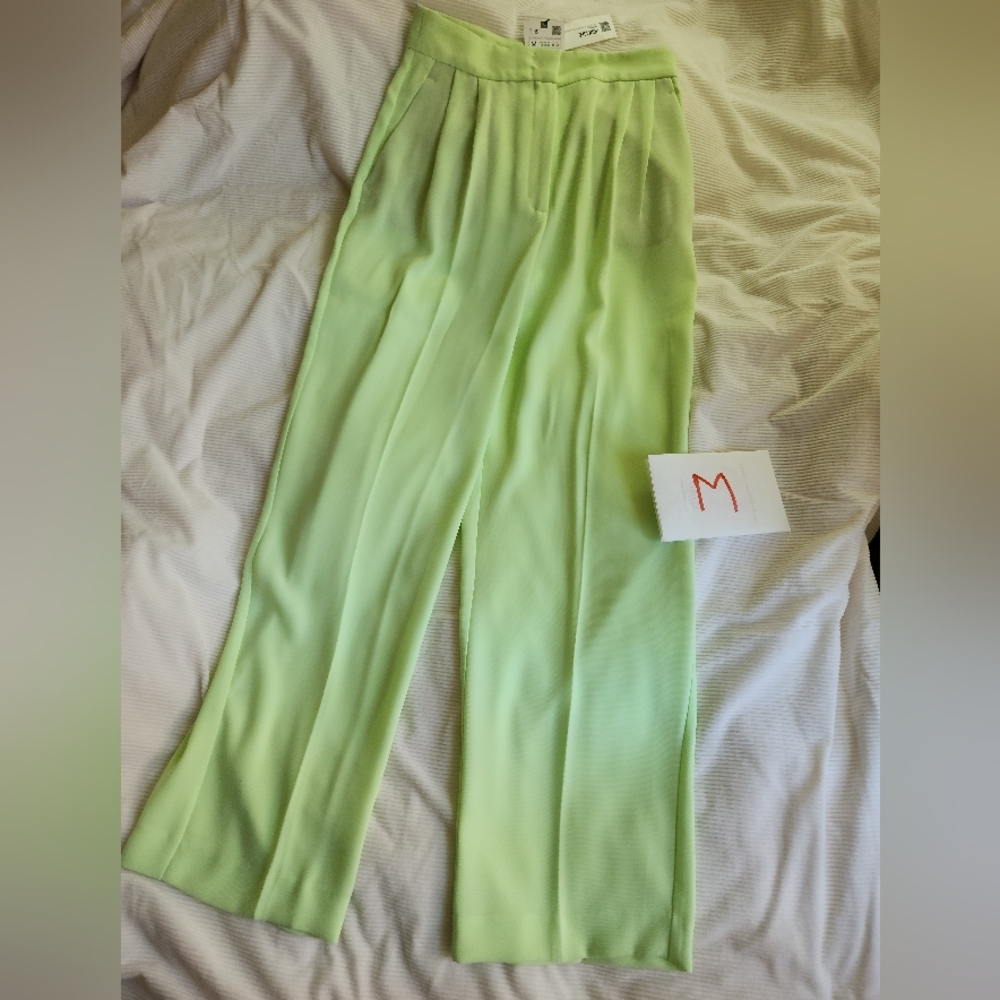 Zara trousers  Light Green BNWT. Trousers/PANTS ONLY - Picture 9 of 15